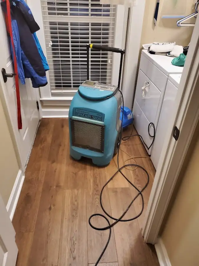 Commercial dehumidifier deployed for Flood Damage Cleanup in Three Rivers