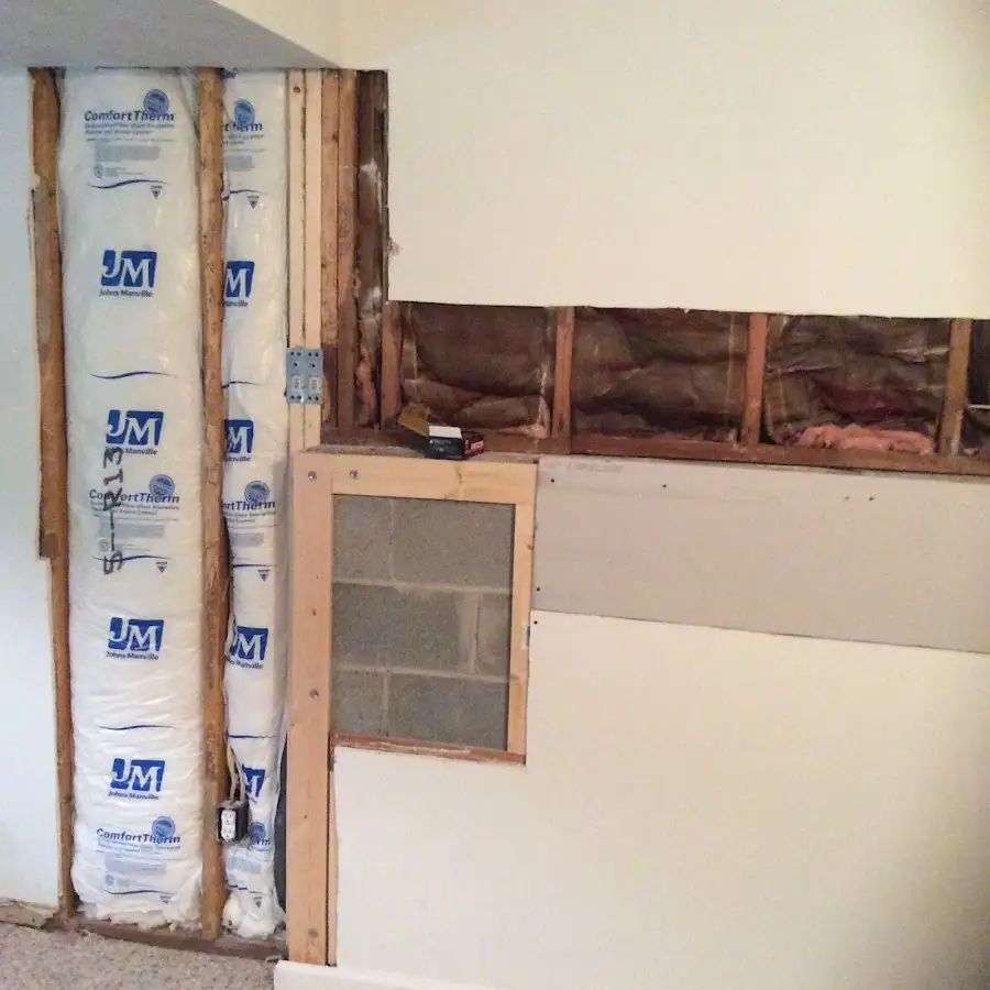 Wall insulation replacement during Structural Drying in Three Rivers